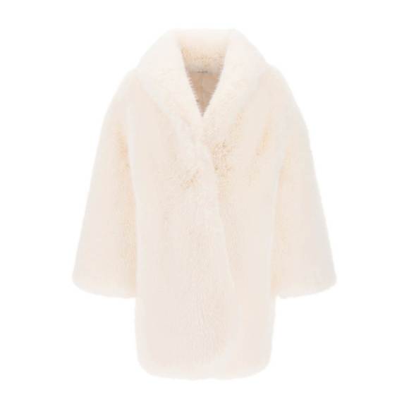 Giuseppe di morabito oversized coat in eco-fur